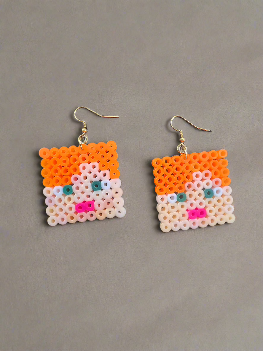 🧡 Adventure Mode – Alex-Inspired Earrings