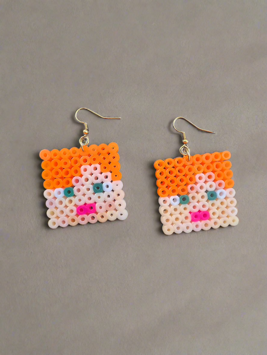 🧡 Adventure Mode – Alex-Inspired Earrings